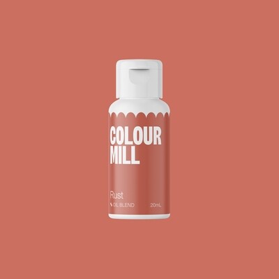 Colour Mill Oil Based Gel Colour - RUST 20ml - Χρώμα Σοκολάτας σε Τζελ Καφέ της Σκουριάς