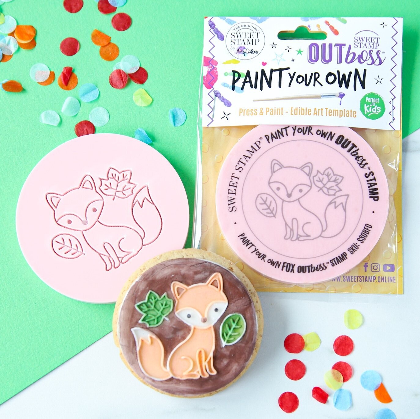 SALE!!! Sweet Stamp -Paint Your Own -FOX - Σφραγίδα Αλεπού