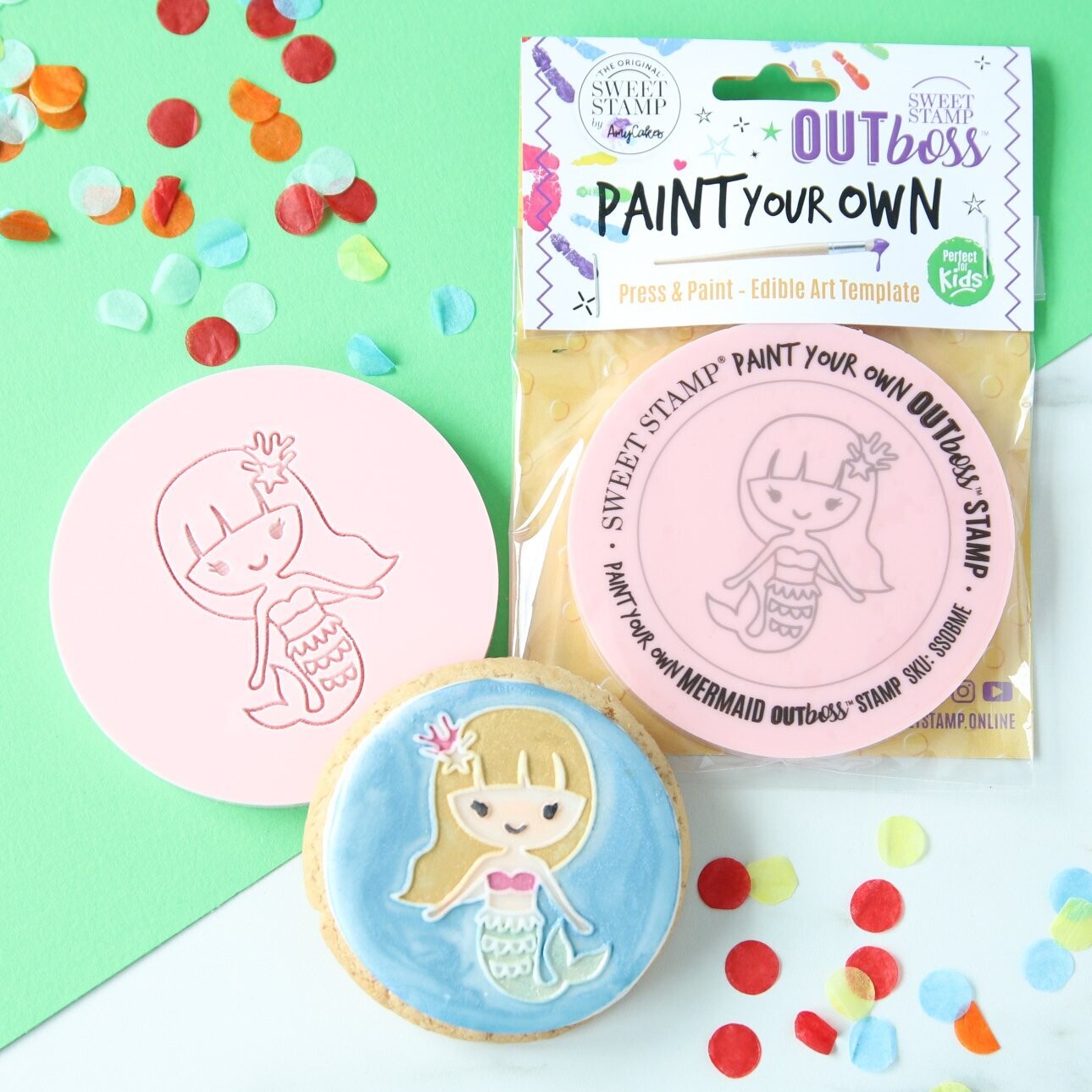 SALE!!! Sweet Stamp -Paint Your Own -MERMAID - Σφραγίδα Γοργόνα