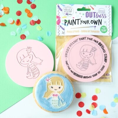 SALE!!! Sweet Stamp -Paint Your Own -MERMAID - Σφραγίδα Γοργόνα