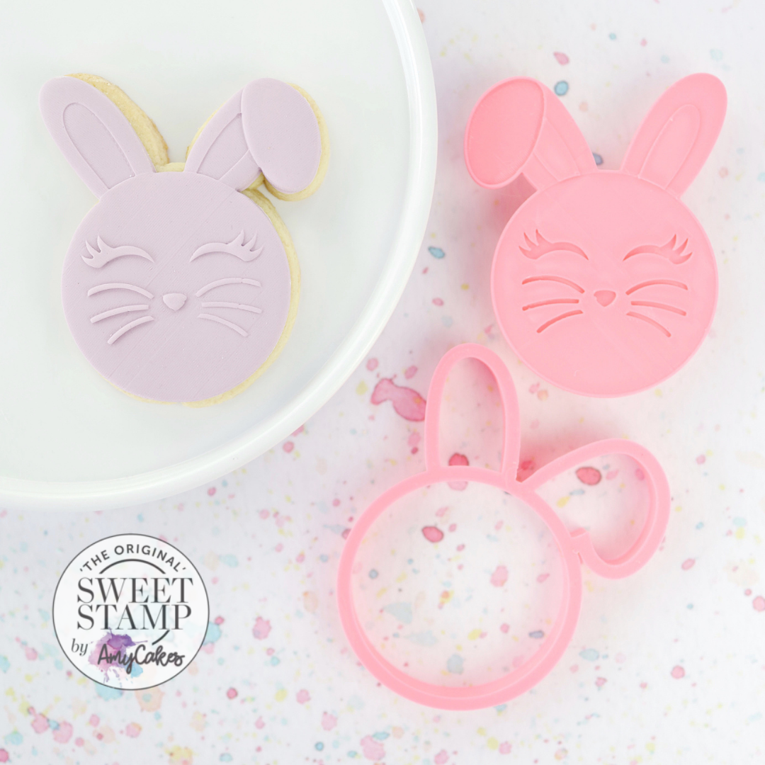 SALE!!! Sweet Stamp Cutter &amp; Embosser -BUNNY - Κουπ Πατ και σφραγίδα Λαγουδάκι