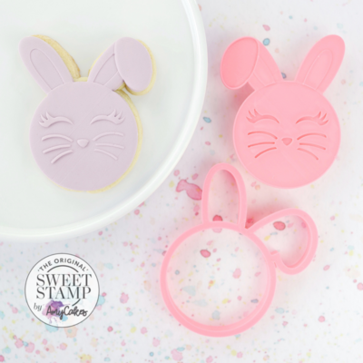 SALE!!! Sweet Stamp Cutter &amp; Embosser -BUNNY - Κουπ Πατ και σφραγίδα Λαγουδάκι