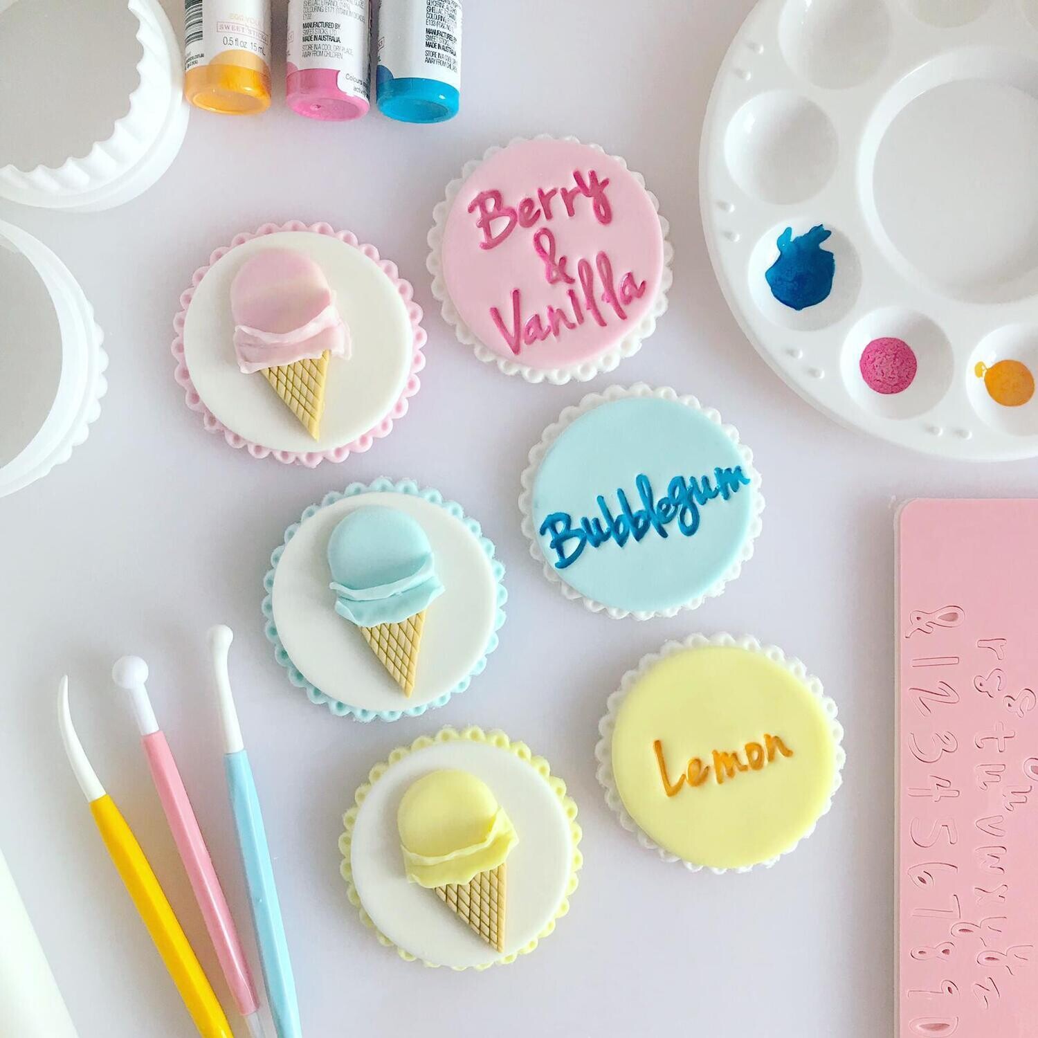 SALE!!! Sweet Stamp -Fonts -SMALL -VANILLA - Σφραγίδες Γράμματα Μικρό Μέγεθος