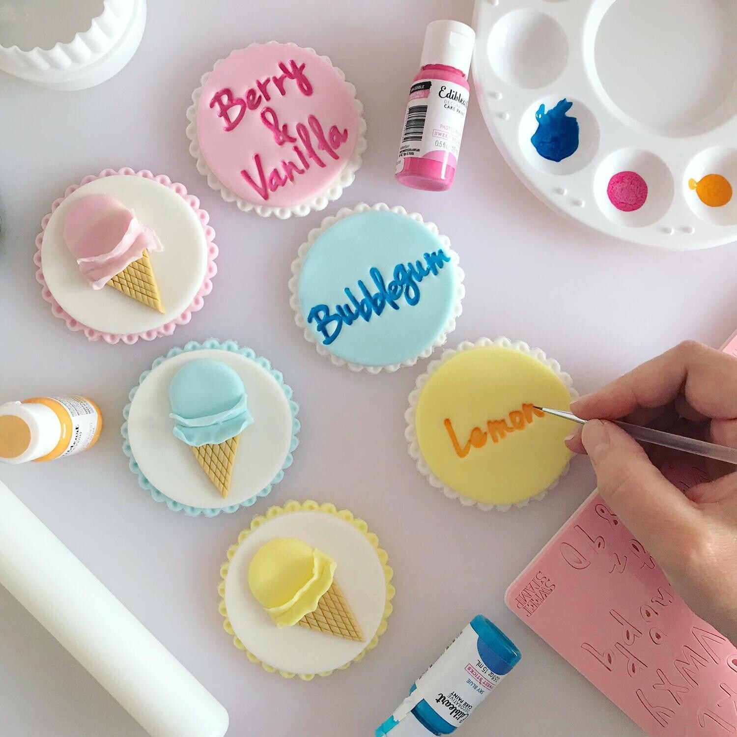 SALE!!! Sweet Stamp -Fonts -SMALL -VANILLA - Σφραγίδες Γράμματα Μικρό Μέγεθος
