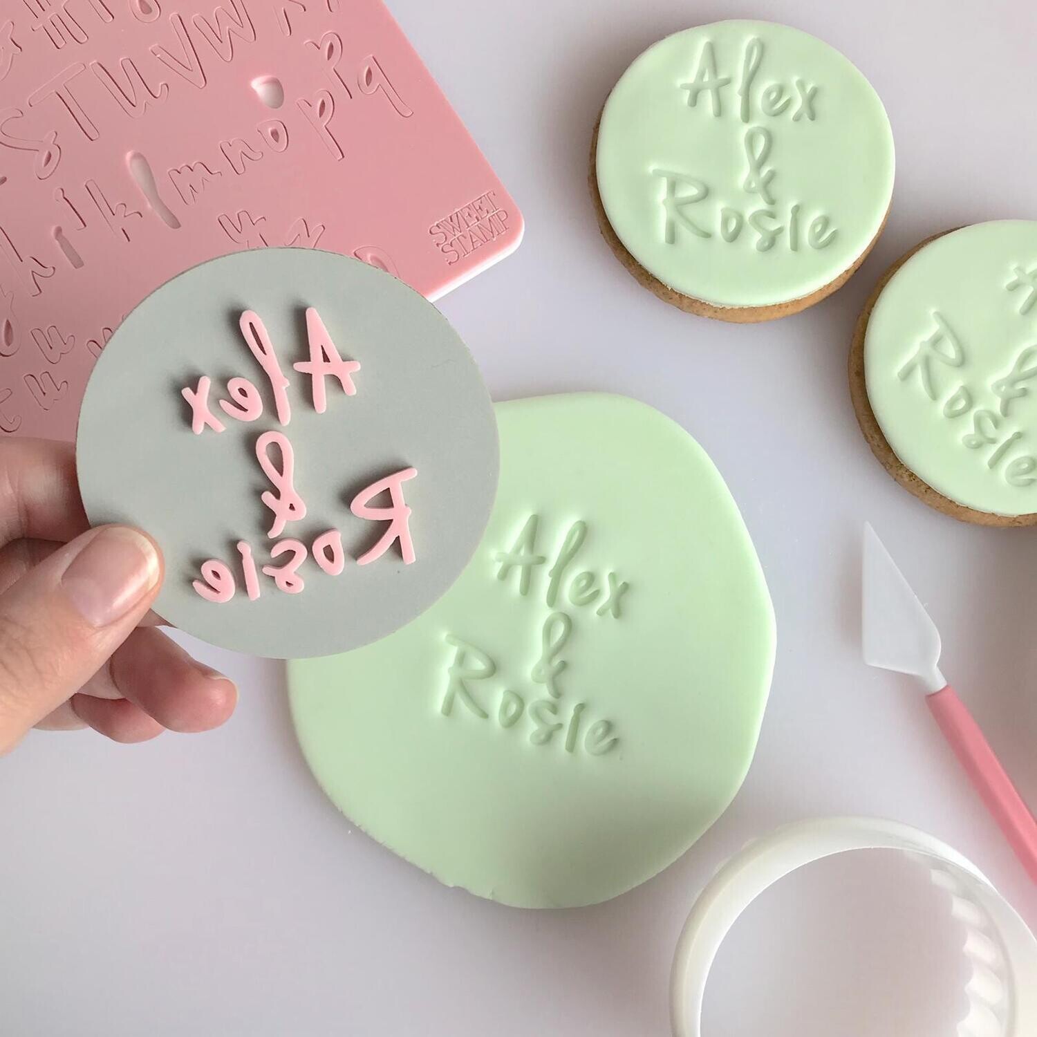 SALE!!! Sweet Stamp -Fonts -SMALL -VANILLA - Σφραγίδες Γράμματα Μικρό Μέγεθος