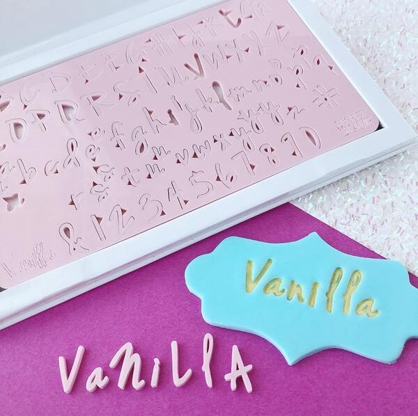 SALE!!! Sweet Stamp -Fonts -SMALL -VANILLA - Σφραγίδες Γράμματα Μικρό Μέγεθος