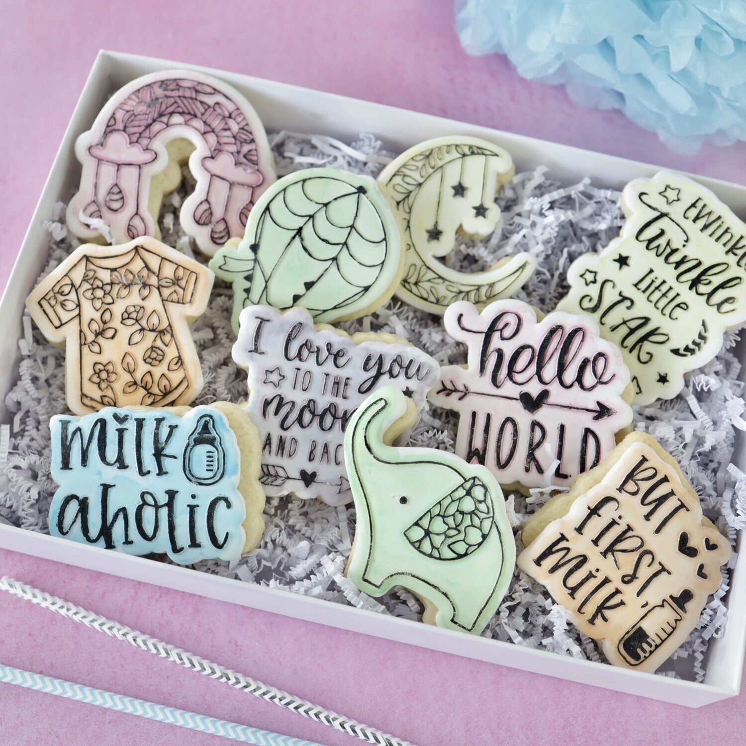 SALE!!! Sweet Stamp -OUTboss Stamp 'n Cut -TEXTURED RAINBOW - Κουπ Πατ και Σφραγίδα Ουράνιο Τόξο