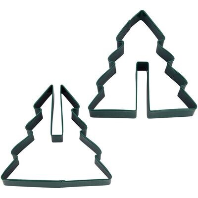 SALE!!! Wilton 3D Cookie Cutter Tree 2 τμχ - Σετ 2τεμ Κουπ πατ για Τρισδιάστατο Χριστουγεννιάτικο Δέντρο