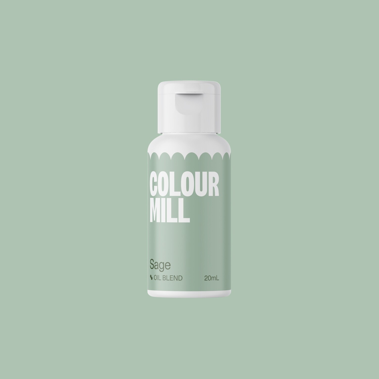 Colour Mill Oil Based Gel Colour - SAGE 20ml - Χρώμα Σοκολάτας σε Τζελ Πράσινο του Φασκόμηλου
