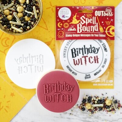 SALE!!! Sweet Stamp -OUTboss Spellbound -BIRTHDAY WITCH - Σφραγίδα με γράμματα Harry Potter