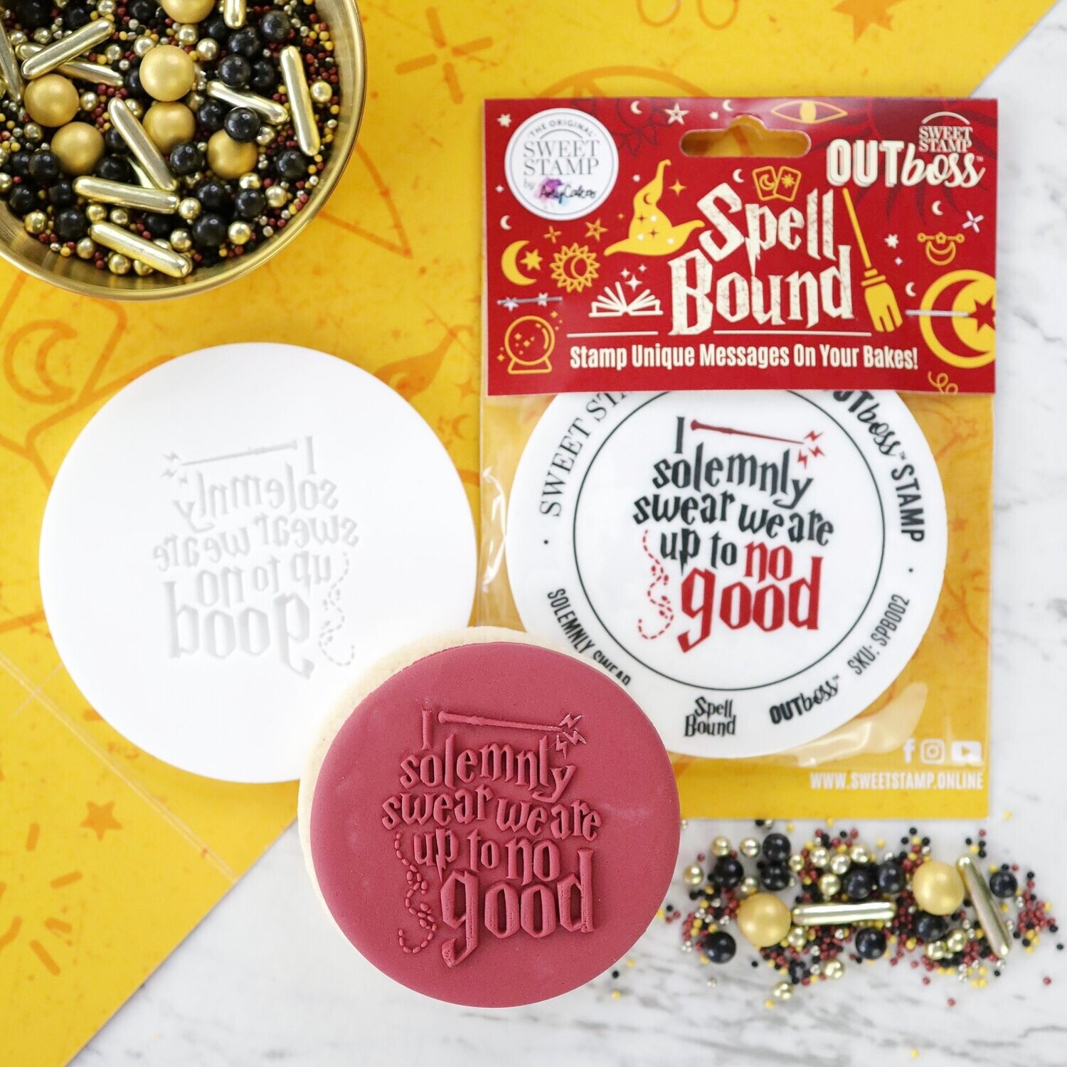 SALE!!! Sweet Stamp -OUTboss Spellbound -I SOLEMNLY SWEAR - Σφραγίδα με γράμματα Harry Potter