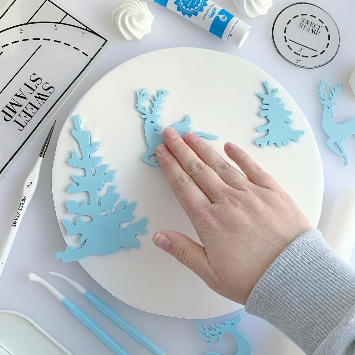SALE!!! Sweet Stamp -Embosser -WINTER WONDERLAND ELEMENTS - Χριστουγεννιάτικες Σφραγίδες Τάρανδοι και Χριστουγεννιάτικα Δέντρα