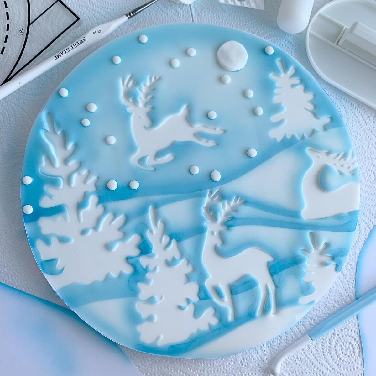SALE!!! Sweet Stamp -Embosser -WINTER WONDERLAND ELEMENTS - Χριστουγεννιάτικες Σφραγίδες Τάρανδοι και Χριστουγεννιάτικα Δέντρα