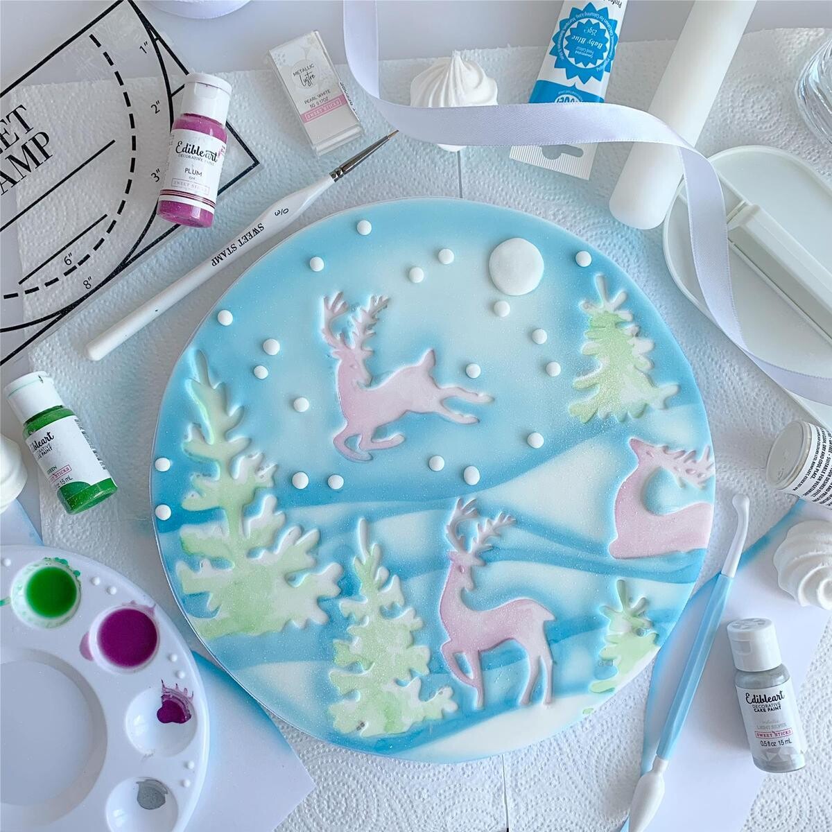 SALE!!! Sweet Stamp -Embosser -WINTER WONDERLAND ELEMENTS - Χριστουγεννιάτικες Σφραγίδες Τάρανδοι και Χριστουγεννιάτικα Δέντρα