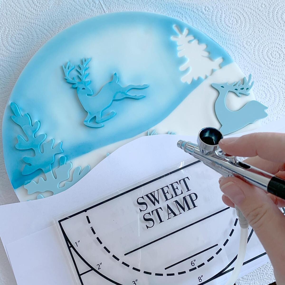 SALE!!! Sweet Stamp -Embosser -WINTER WONDERLAND ELEMENTS - Χριστουγεννιάτικες Σφραγίδες Τάρανδοι και Χριστουγεννιάτικα Δέντρα
