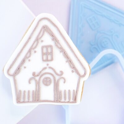 SALE!!! Sweet Stamp -OUTboss Stamp 'n Cut - GINGERBREAD HOUSE 2- Κουπ Πατ και Σφραγίδα Μπισκοτόσπιτο 2 Χαμηλό