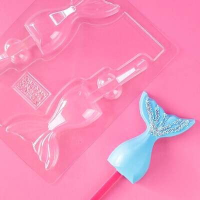 Sweet Stamp Popsicle MERMAID TAIL Cake Chocolate Mould - Πλαστικό Καλούπι Κατασκευής Popsicle Ουρά Γοργόνας