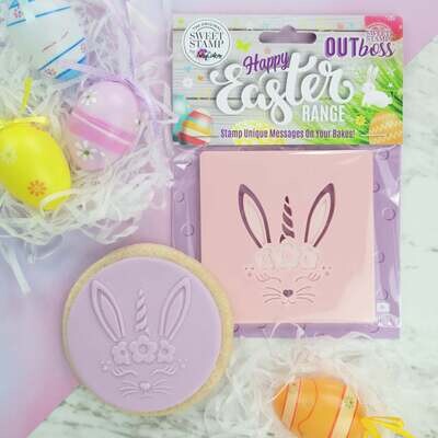 SALE!!! Sweet Stamp -OUTboss Easter -UNICORN BUNNY - Πασχαλινή Σφραγίδα Λαγουδάκι Μονόκερος