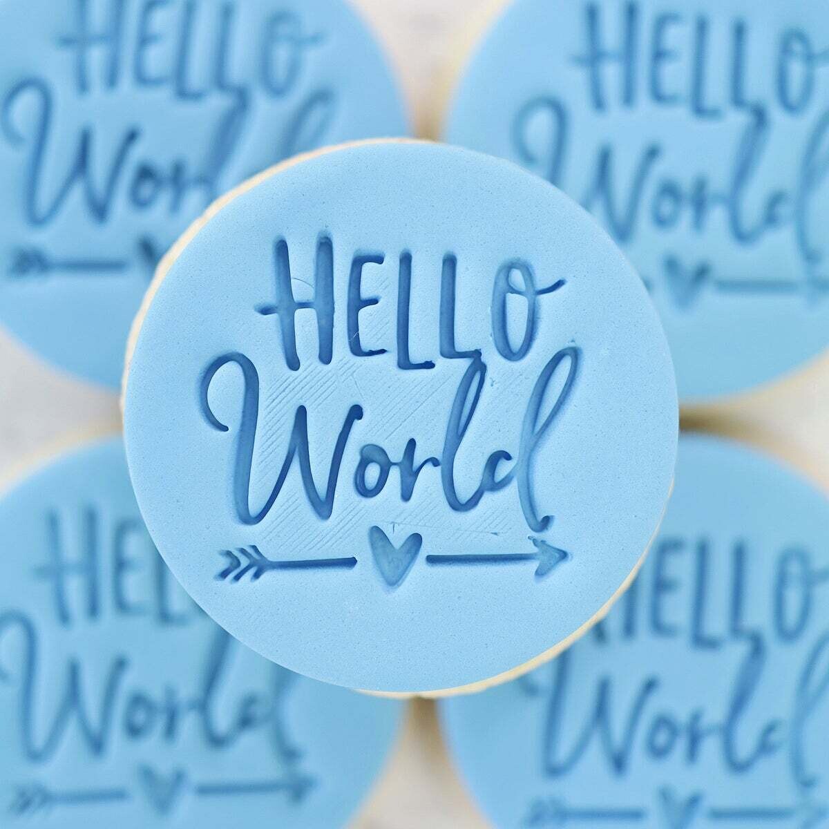 SALE!!! Sweet Stamp -Embosser -HELLO WORLD - Σφραγίδα