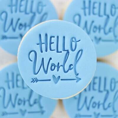 SALE!!! Sweet Stamp -Embosser -HELLO WORLD - Σφραγίδα