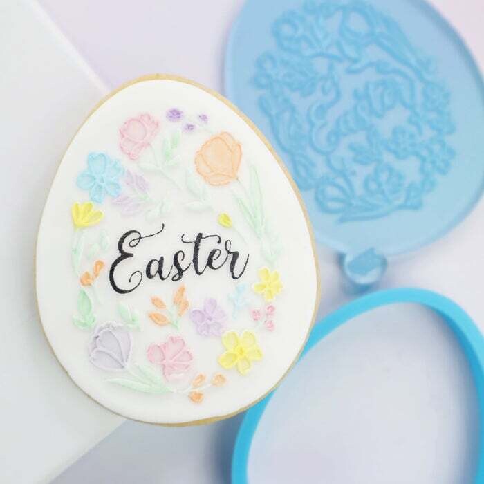 SALE!!! Sweet Stamp -OUTboss Stamp 'n Cut -FLORAL EASTER EGG -Κουπ Πατ Αυγό και Οβάλ Σφραγίδα με Λουλούδια