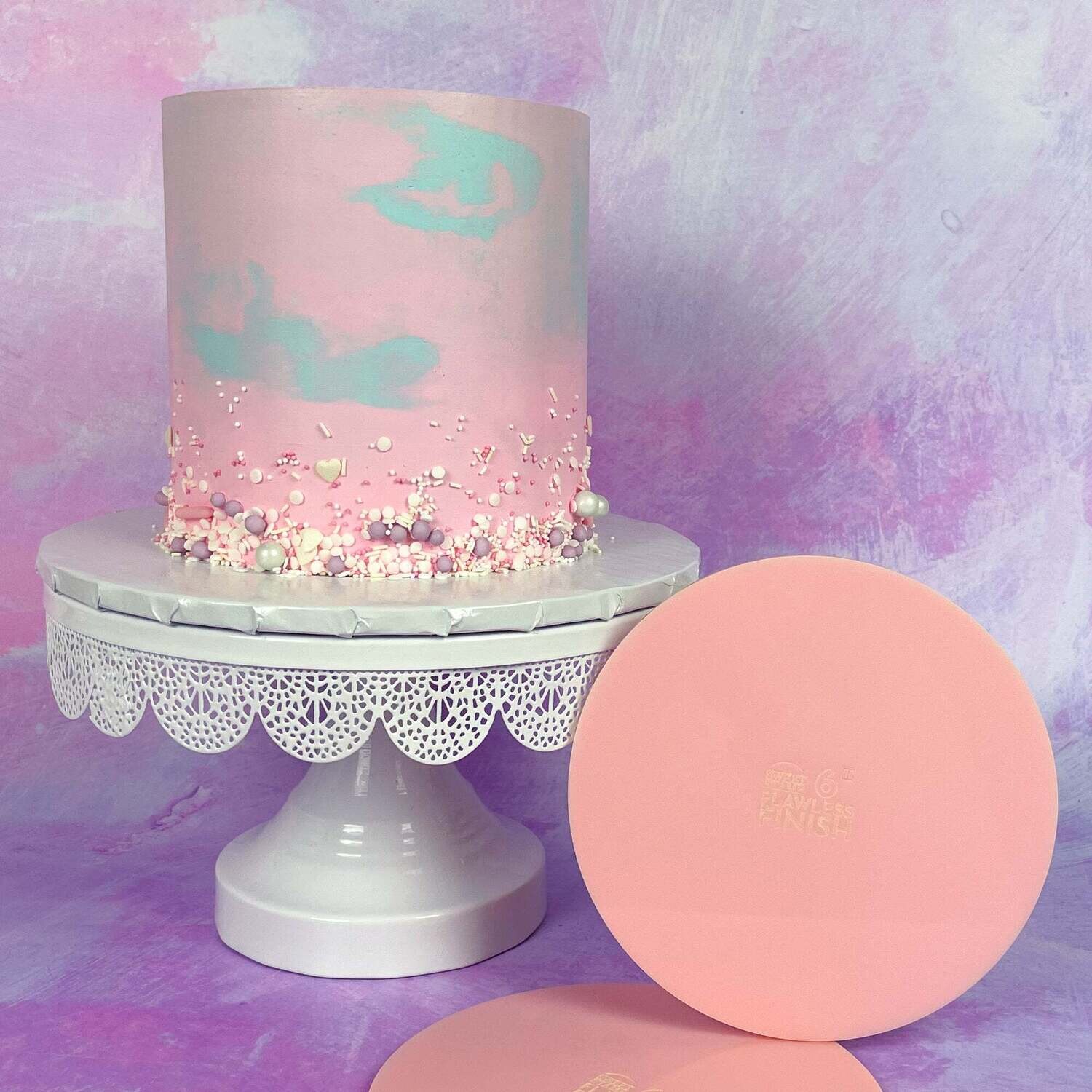 SALE!!! Sweet Stamp FLAWLESS FINISH Ganaching Plates -ROUND 9'' Στρογγυλές Βάσεις/Πλάκες για Επικάλυψη Τούρτας με Γκανάς -23.6εκ -2 τεμ