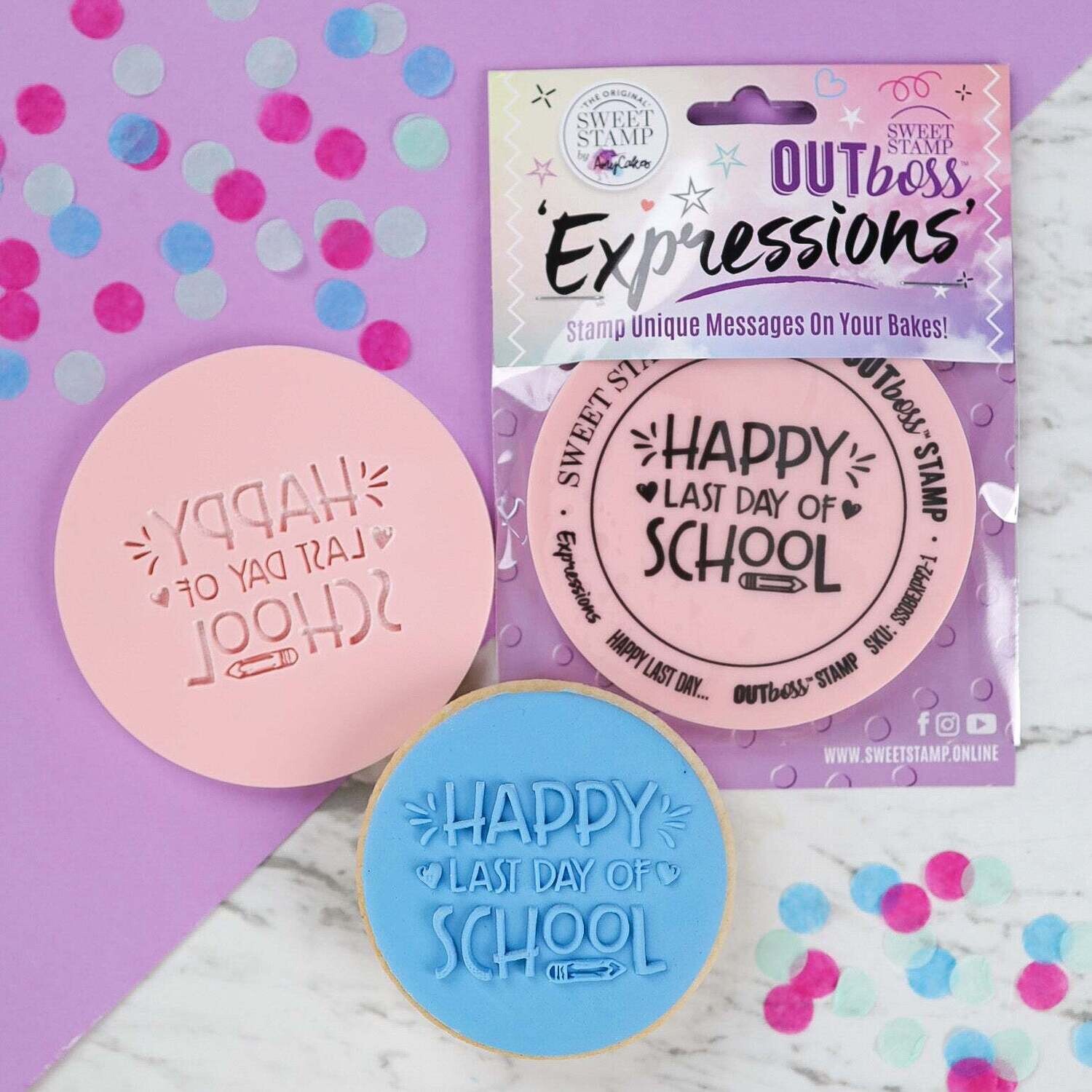 SALE!!! Sweet Stamp -OUTboss Expressions -HAPPY LAST DAY OF SCHOOL -Σφραγίδα