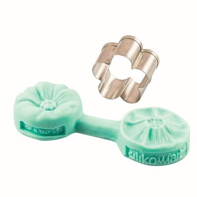 Silikomart Cutter &amp; Mould -CHERRY BLOSSOM -Καλούπι Σιλικόνης και Μεταλλικό Κουπ πάτ Άνθος Κερασιάς ∞∞∞