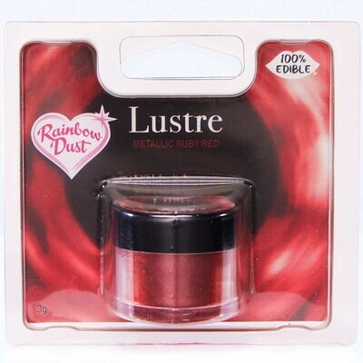 Rainbow Dust Edible Dust -Metallic RUBY RED -Βρώσιμη Σκόνη Μεταλλική Βαθύ Κόκκινο