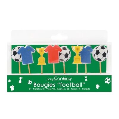 ScrapCooking Candles Football 8 τμχ - Κεράκια Ποδόσφαιρο