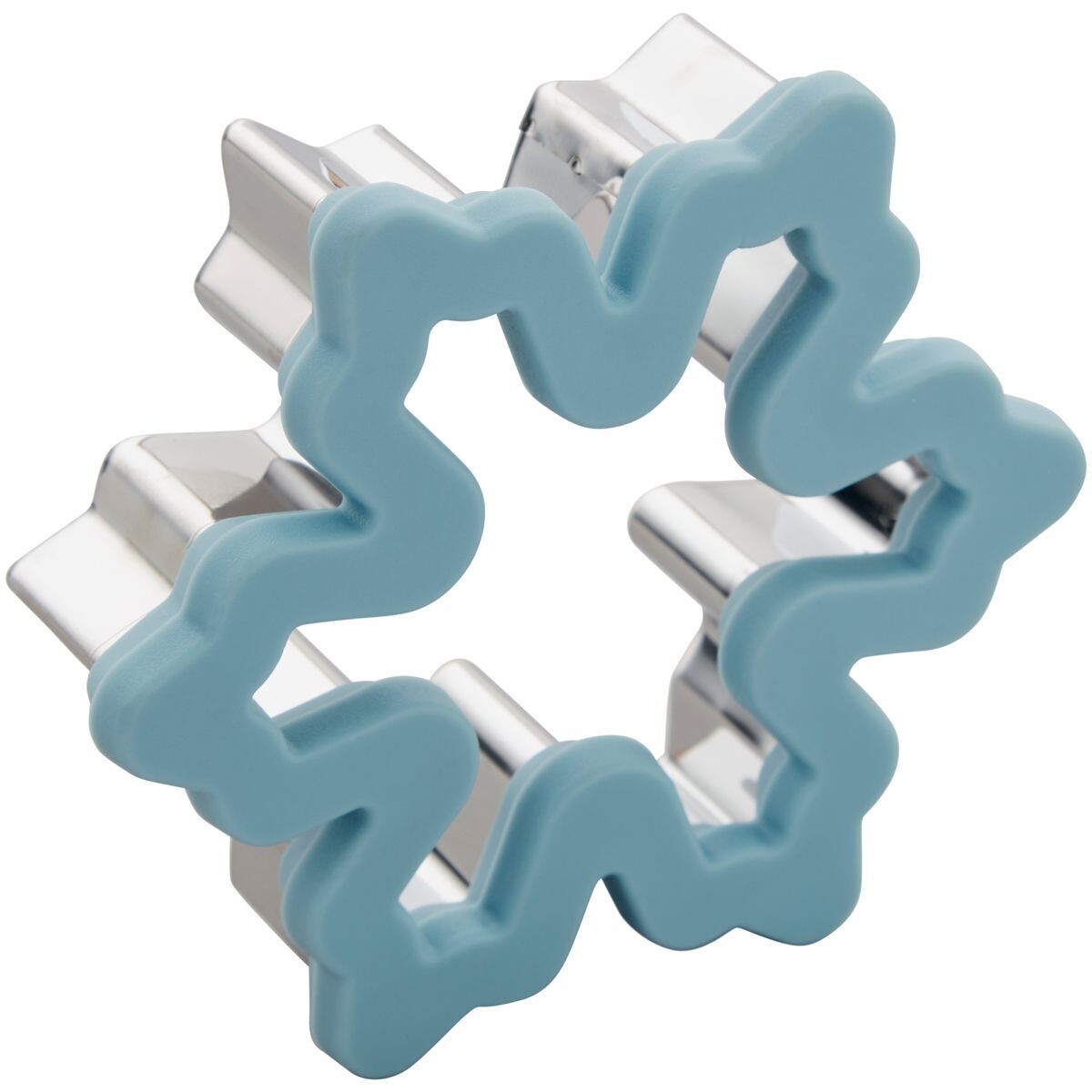 SALE!!! Wilton Metal Grippy Cutter -SNOWFLAKE - Μεταλλικό Κουπ πατ 10.5εκ Χιονονιφάδα με Λαβή σιλικόνης