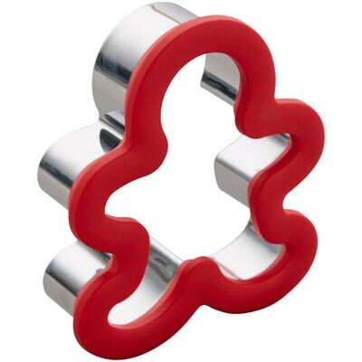 SALE!!! Wilton Metal Grippy Cutter -GINGERBREAD MAN - Μεταλλικό Κουπ πατ 10εκ Μπισκοτάνθρωπος με Λαβή σιλικόνης