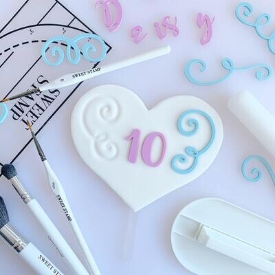 SALES!!! Sweet Stamp -CURLS - Σετ Σφραγίδες Λαχούρια