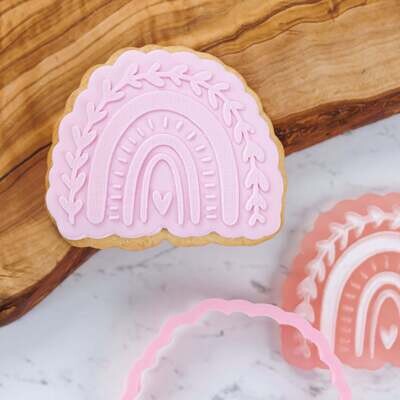 SALE!!! Sweet Stamp -Cutter &amp; Stamp -BOHO  RAINBOW- Κουπ Πατ και Σφραγίδα Μπόχο Ουράνιο Τόξο