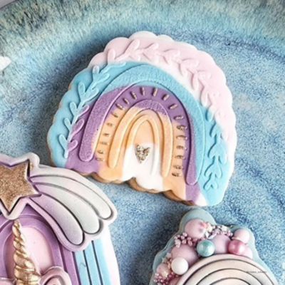 SALE!!! Sweet Stamp -Cutter &amp; Stamp -BOHO  RAINBOW- Κουπ Πατ και Σφραγίδα Μπόχο Ουράνιο Τόξο