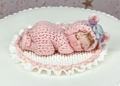 SALE!!! Karen Davies BABY -DRESSED in knitted onesie-Καλούπι Σιλικόνης Μωράκι Ντυμένο με πλεκτό Φορμάκι