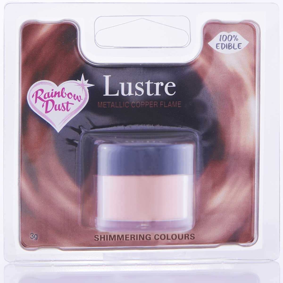 Rainbow Dust Edible Dust -Metallic COPPER FLAME -Βρώσιμη Σκόνη Μεταλλική Χάλκινο