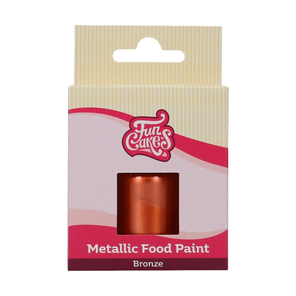 FunCakes Edible Metallic Food Paints -BRONZE -Μεταλλικό Βρώσιμο Χρώμα Ζωγραφικής Μπρονζέ -30ml