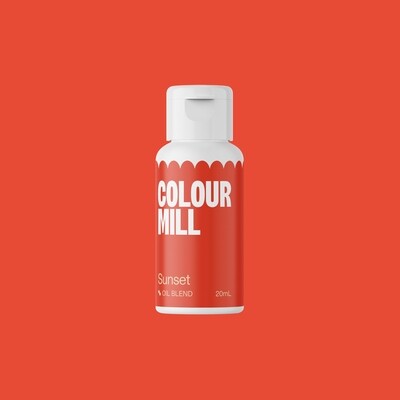 Colour Mill Oil Based Gel Colour - SUNSET 20ml - Χρώμα Σοκολάτας σε Τζελ Έντονο Πορτοκαλί