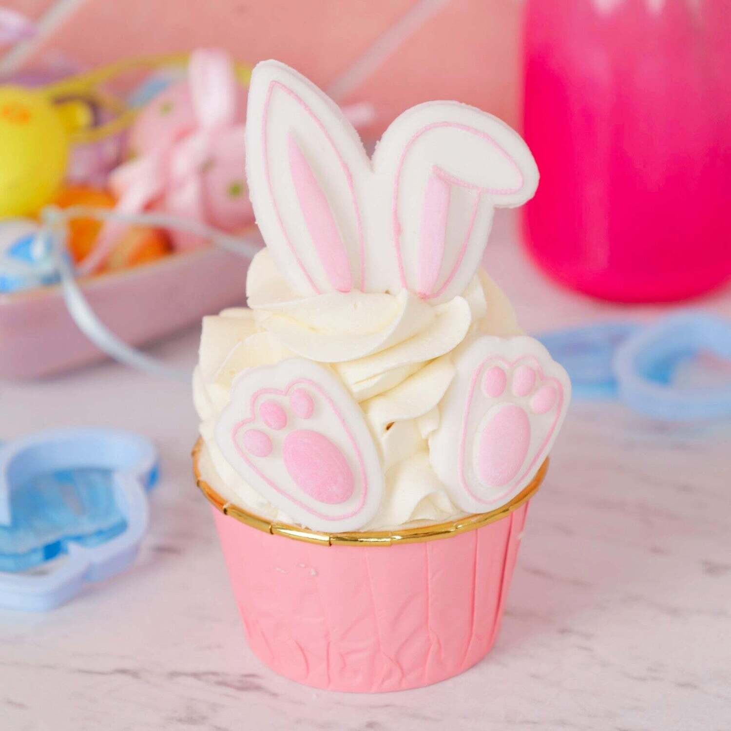 SALE!!! Sweet Stamp -OUTboss Stamp 'n Cut -BUNNY CUPCAKE KIT -Κουπ Πατ και σφραγίδα Κουνελάκι για Καπκέικ