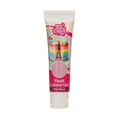 FunCakes FunColours GEL -OLD ROSE -Χρώμα Τζελ Ροζ Σκούρο - 30γρ