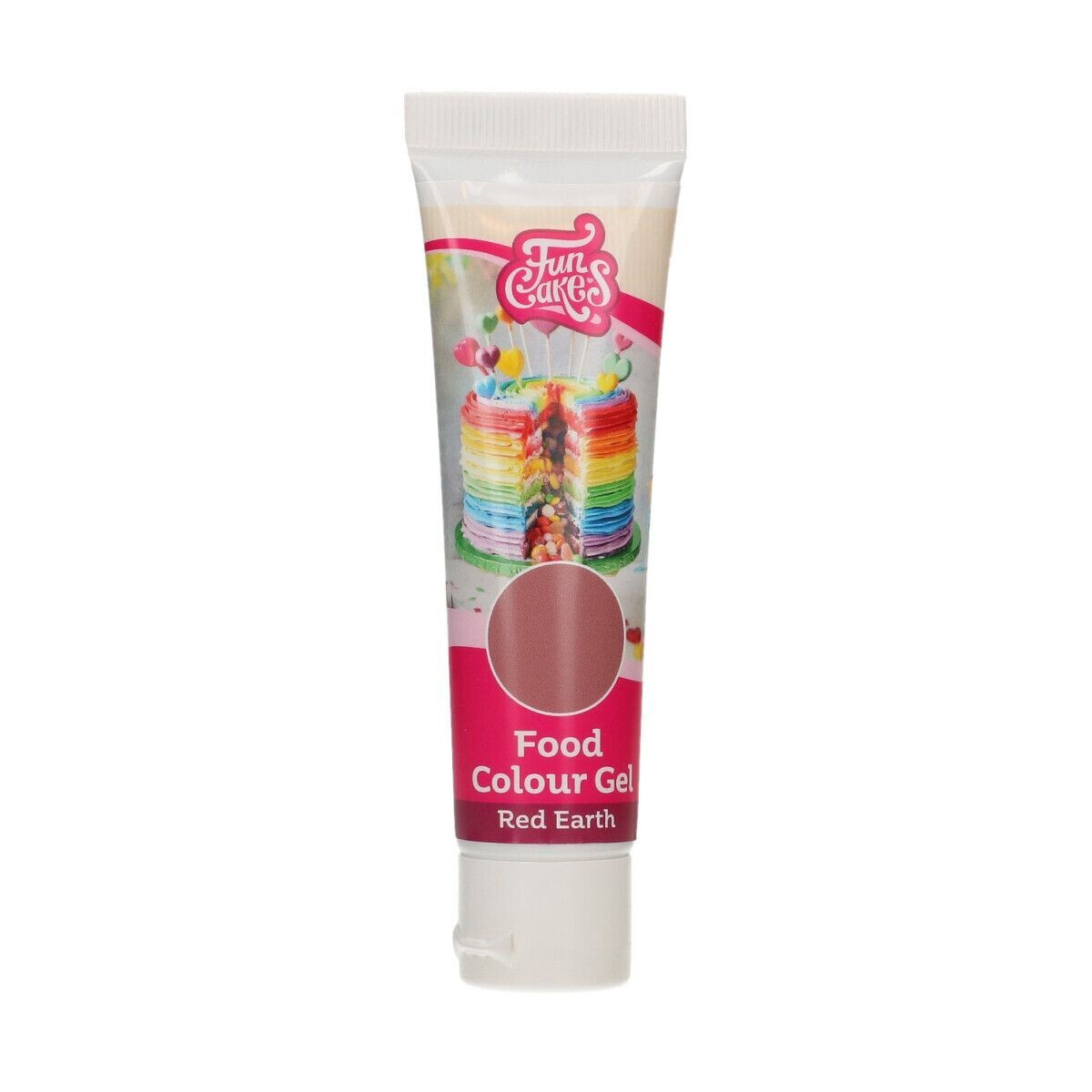 FunCakes FunColours GEL -RED EARTH -Χρώμα Τζελ Σάπιο Μήλο- 30γρ