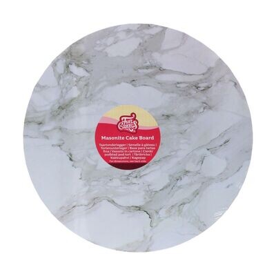 FunCakes Masonite Cake Board MARBLE GREY - Βάση τούρτας από τυπωμένο ξύλο με εφέ Μαρμάρου 25εκ