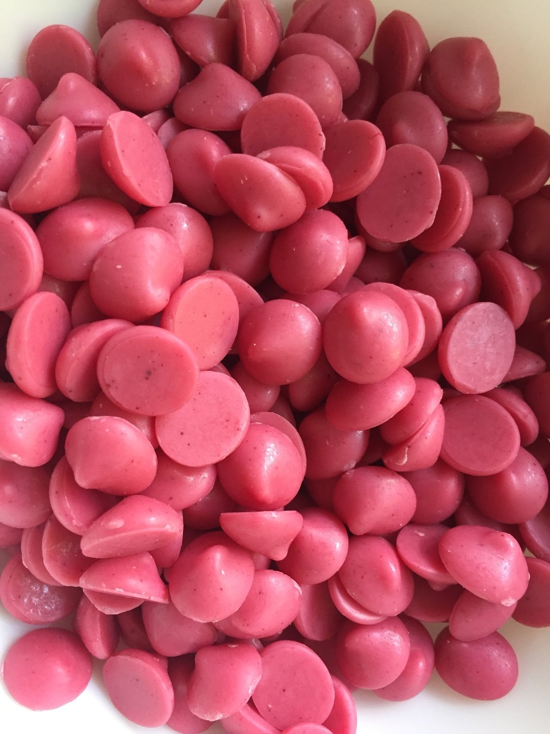 Belgian Chocolate Drops -STRAWBERRY Flavour -Σταγόνες Βελγικής Σοκολάτας Με Γεύση Φράουλα 1 κιλό