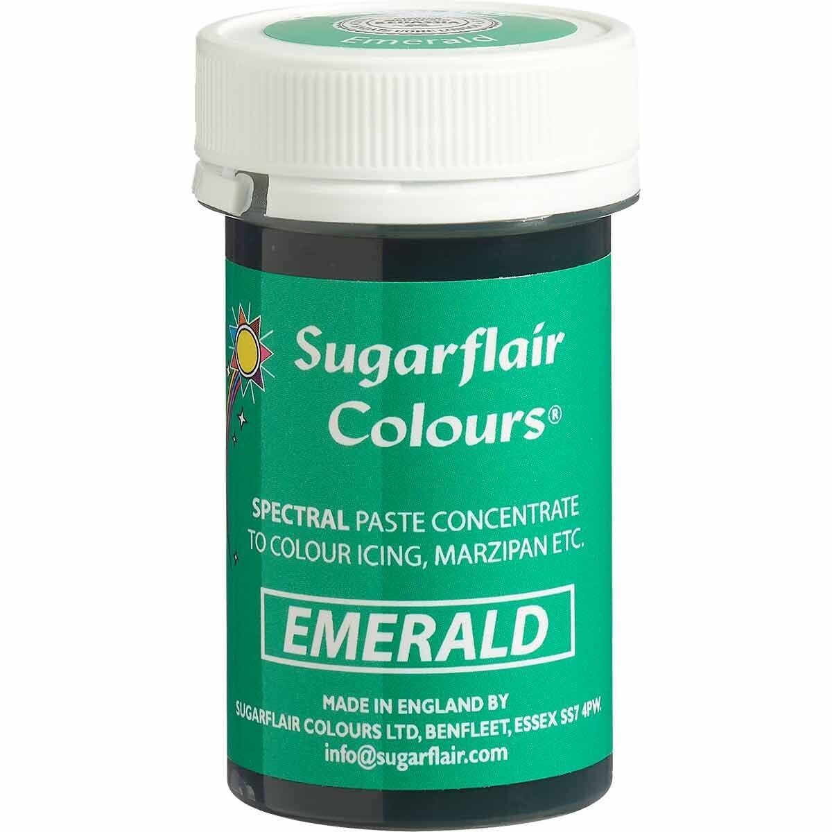 Sugarflair Paste Colours -EMERALD -Χρώμα σε Πάστα Πράσινο Σμαραγδί- 25γρ