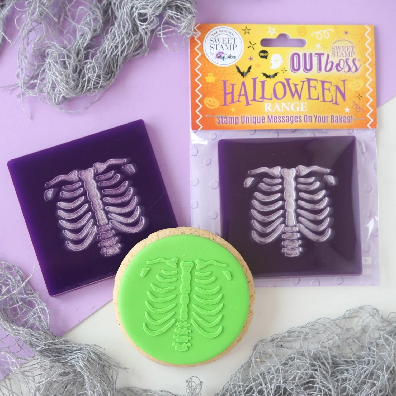 SALE!!! Sweet Stamp -OUTboss Halloween -SKELETON BODY - Σφραγίδα Halloween Σκελετός
