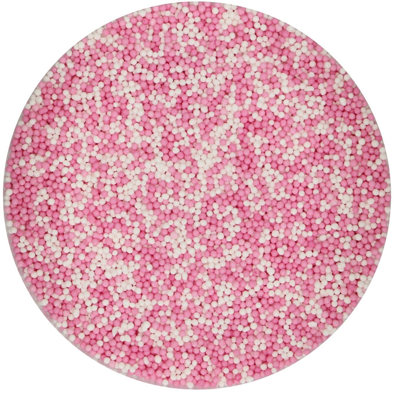 FunCakes Nonpareils GLUTEN FREE -BABY PINK  MIX - Κας-Κας - Λευκό-Ροζ