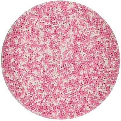 FunCakes Nonpareils GLUTEN FREE -BABY PINK  MIX - Κας-Κας - Λευκό-Ροζ