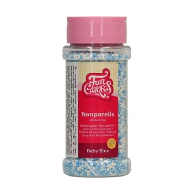 FunCakes Nonpareils GLUTEN FREE -BABY BLUE  MIX - Κας-Κας - Λευκό-Γαλάζιο