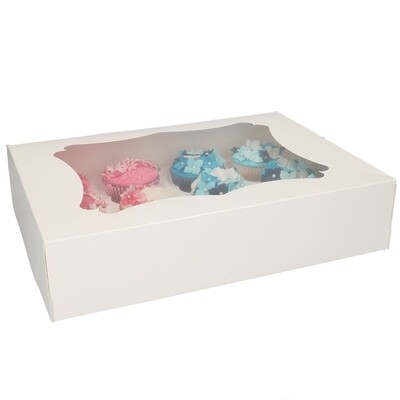 Box for 12 Cupcakes or 24 Mini-Cupcakes -Κουτί για 12 Καπκέϊκς ή 24 Μίνι Καπκέικς